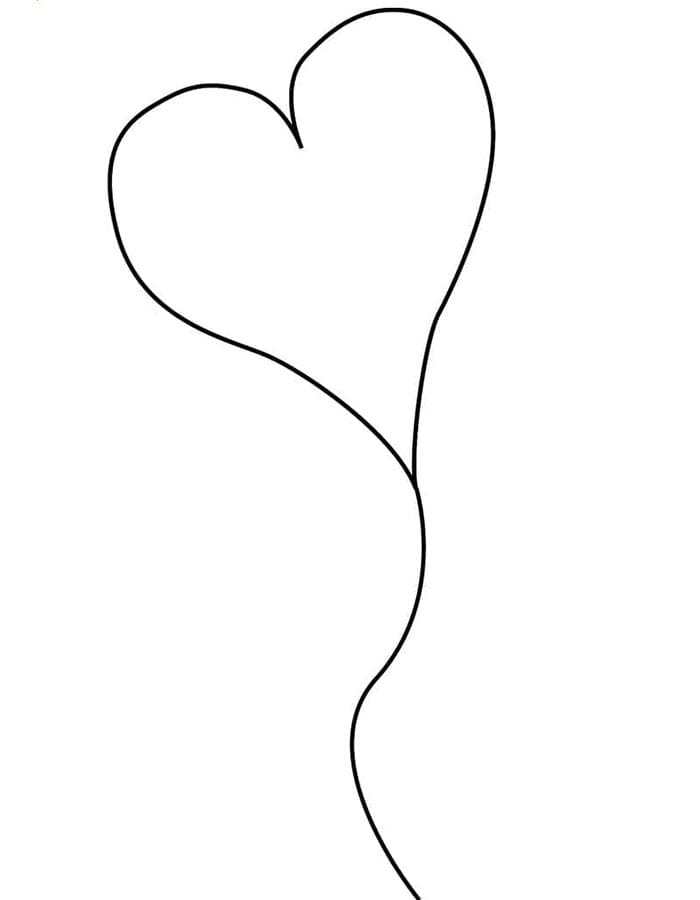 Palloncino Stampabile Gratuito da colorare