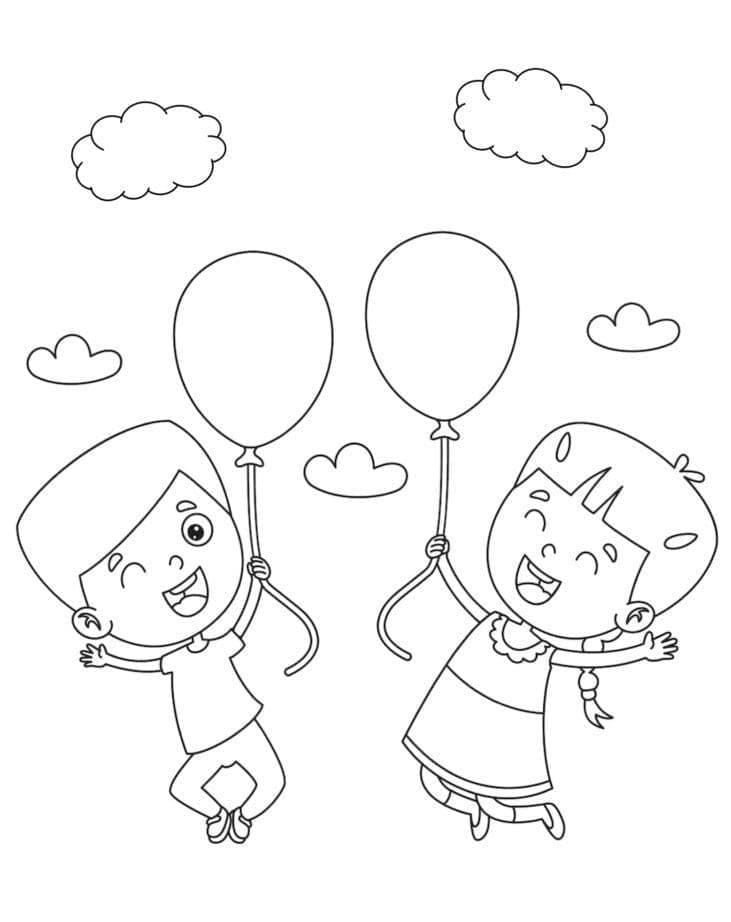 Palloncini da colorare