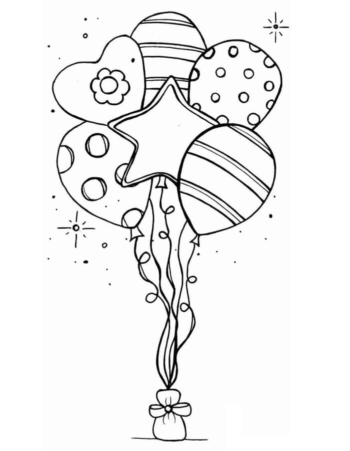 Palloncino da Stampare da colorare