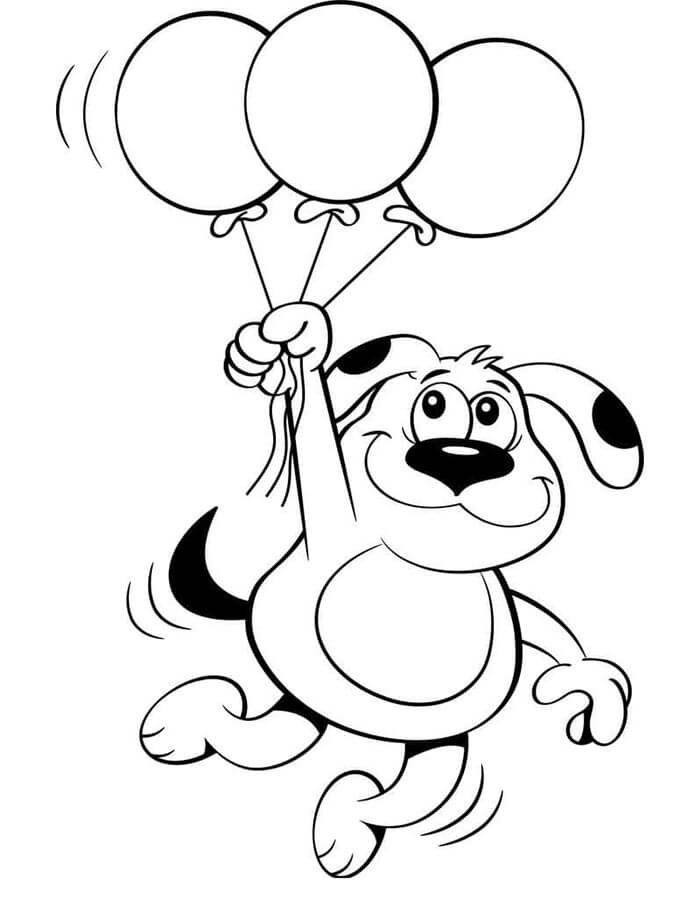 Palloncino per Bambini di 1 Anno da colorare