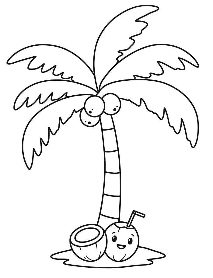 Palma Immagine Libera da colorare