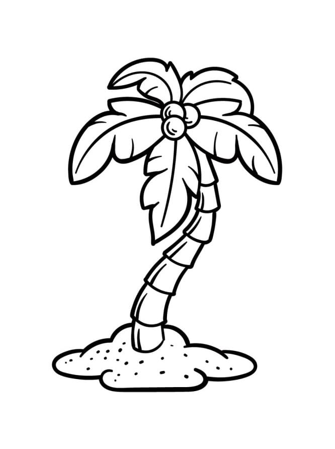 Palma Normale da colorare