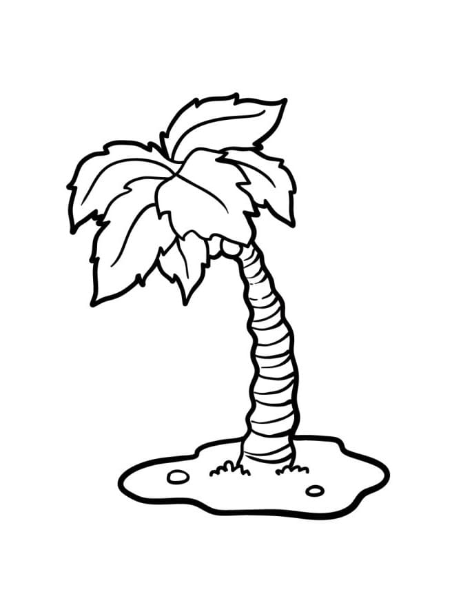 Palma Stampabile per Bambini da colorare