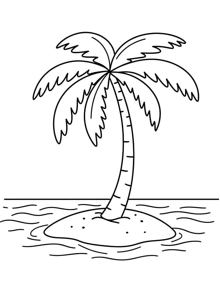 Palma per Bambini di 1 Anno da colorare