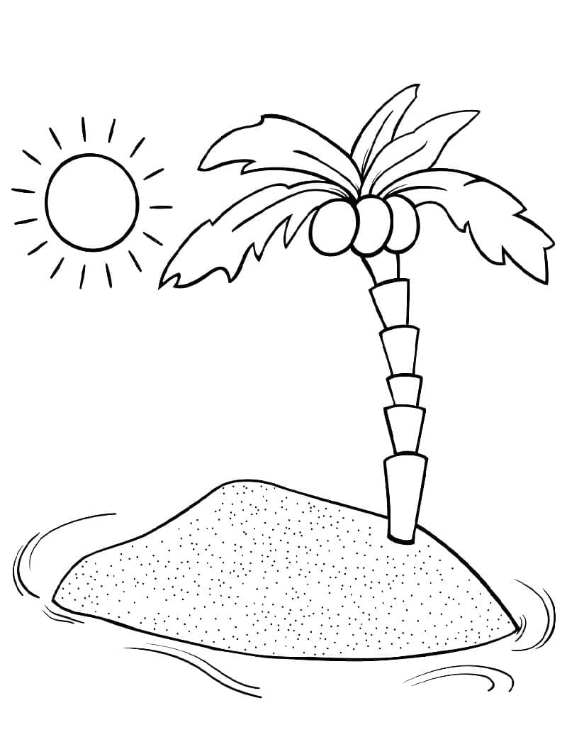 Palma per Bambini di 3 Anni da colorare