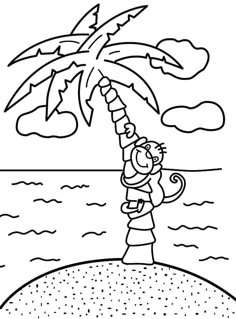 Palma per Bambini di 4 Anni da colorare