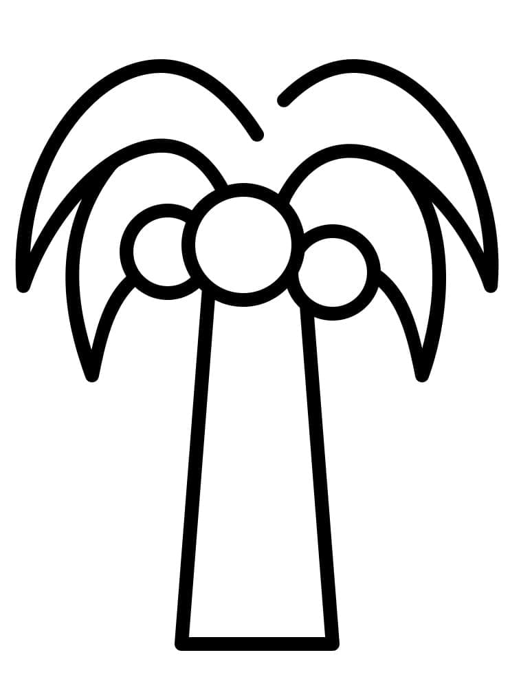 Palma per Bambini di 5 Anni da colorare