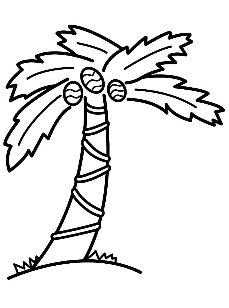 Palma per Bambini di 6 Anni da colorare