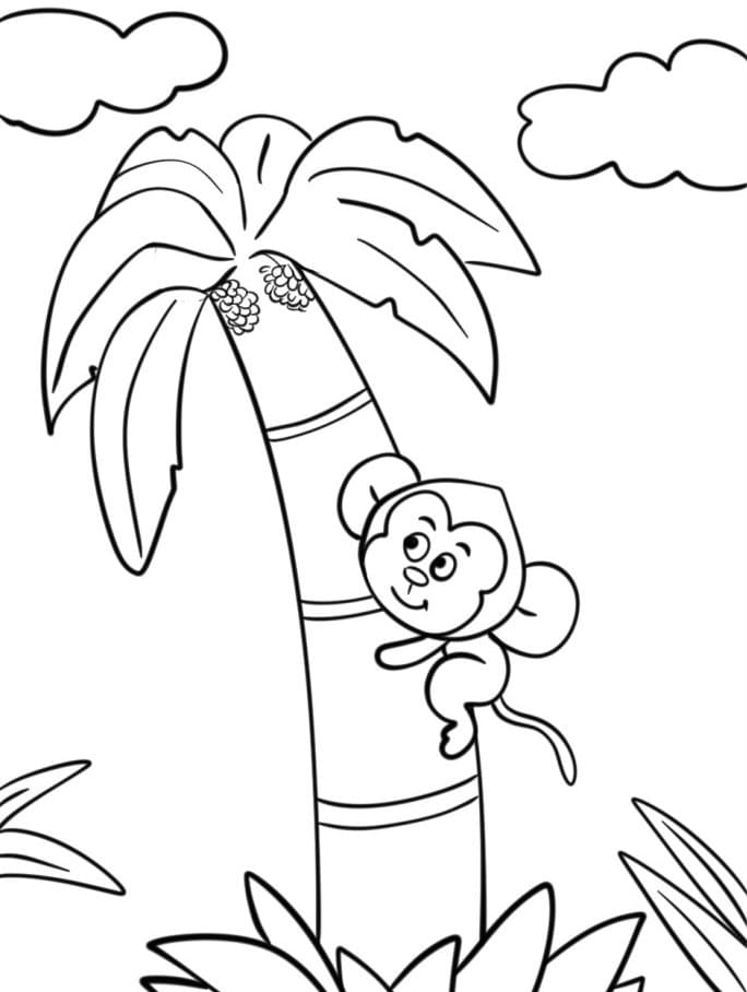 Palma per Stampare da colorare