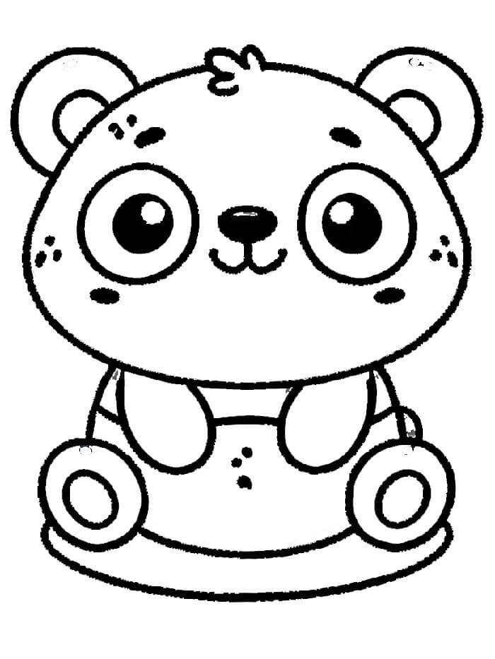 Panda Stampabile Gratis da colorare