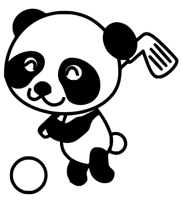 Panda Stampabile Gratuito da colorare