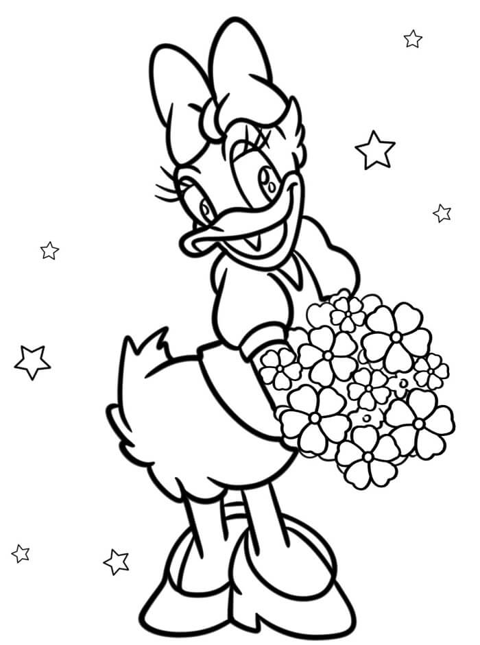 Paperina per Bambini di 3 Anni da colorare