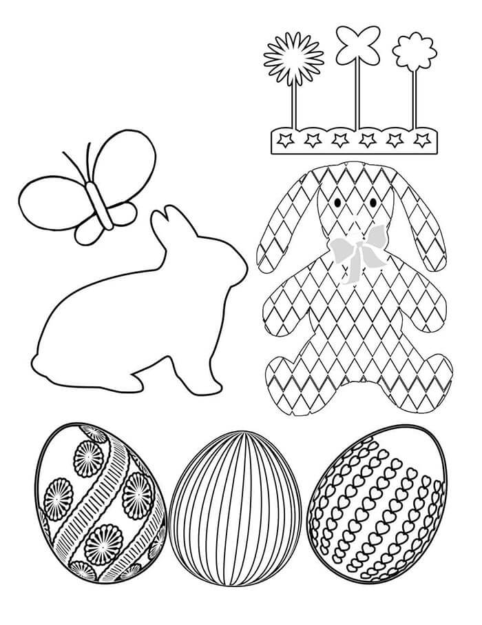 Pasqua Gratuita per Bambini da colorare