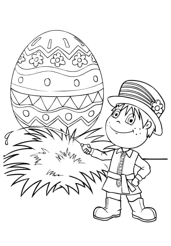 Pasqua Incantevole da colorare