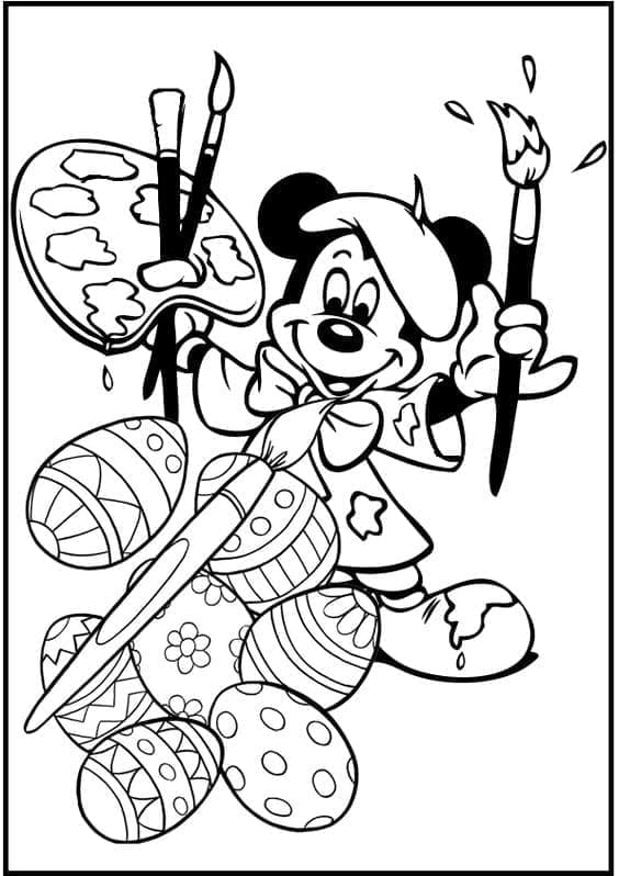 Pasqua Molto Carina da colorare