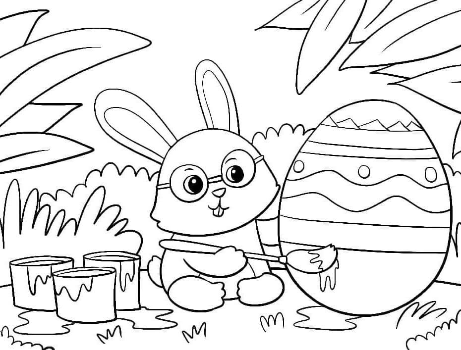 Pasqua per Bambini di 2 Anni da colorare