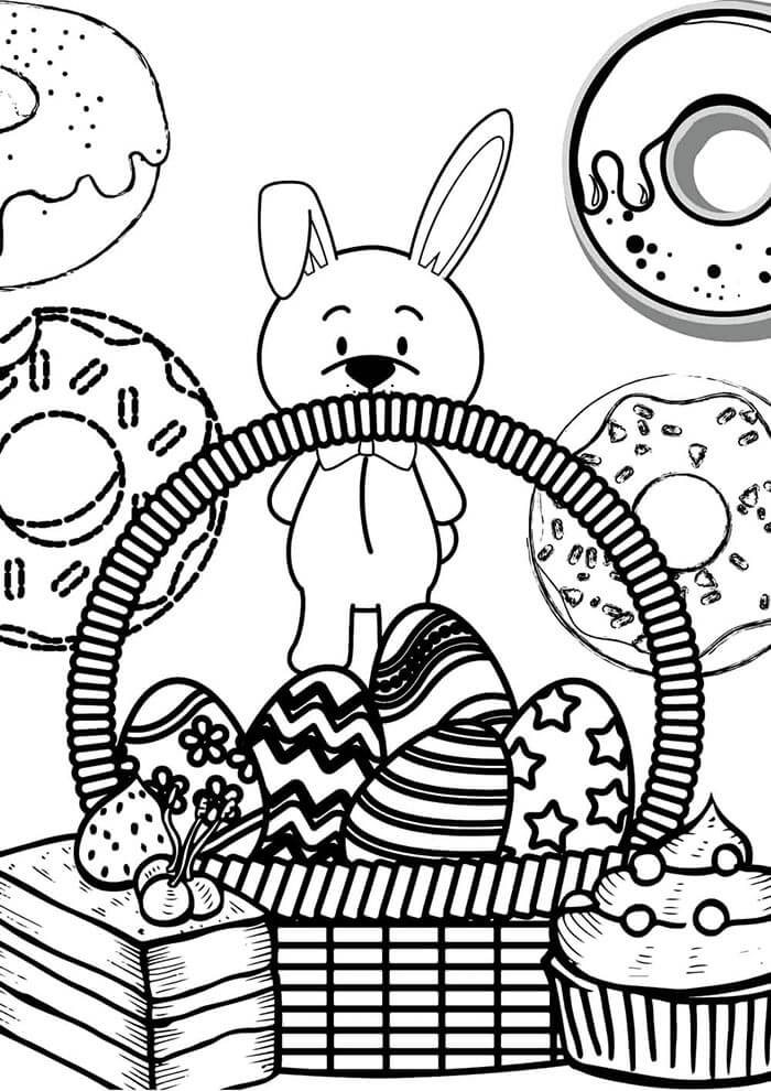 Pasqua per Bambini di 3 Anni da colorare