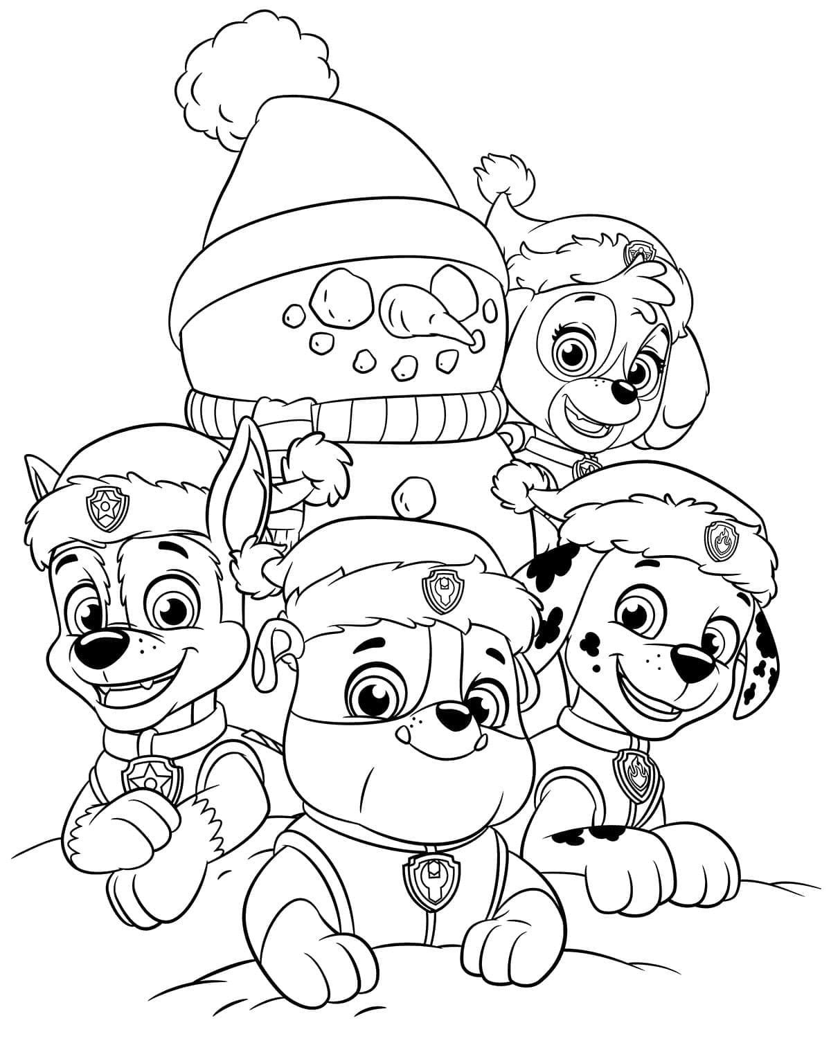Paw Patrol (12) da colorare