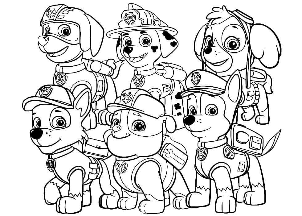 Paw Patrol (13) da colorare