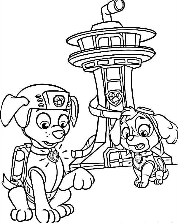 Paw Patrol Adorabile da colorare