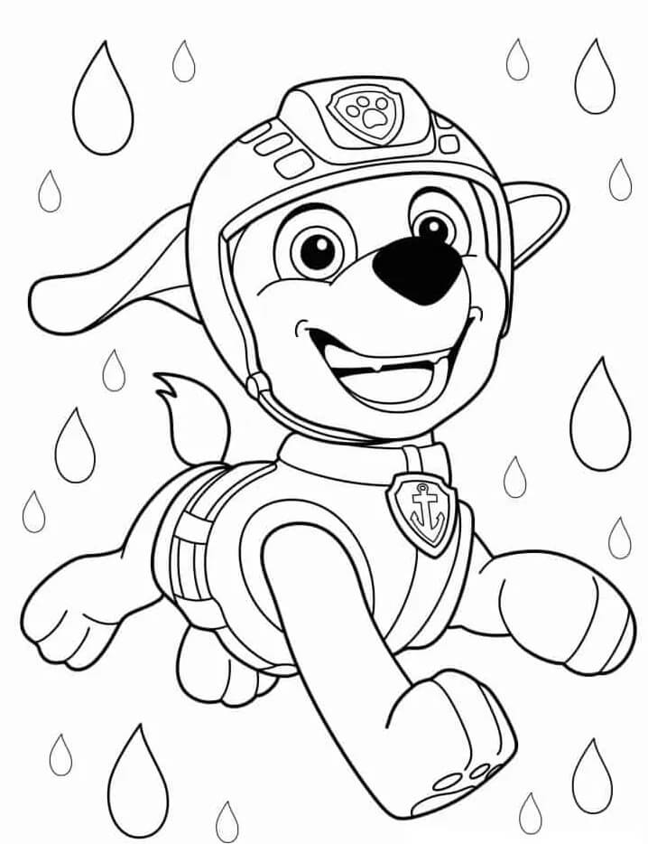 Paw Patrol Gratuita per Bambini da colorare