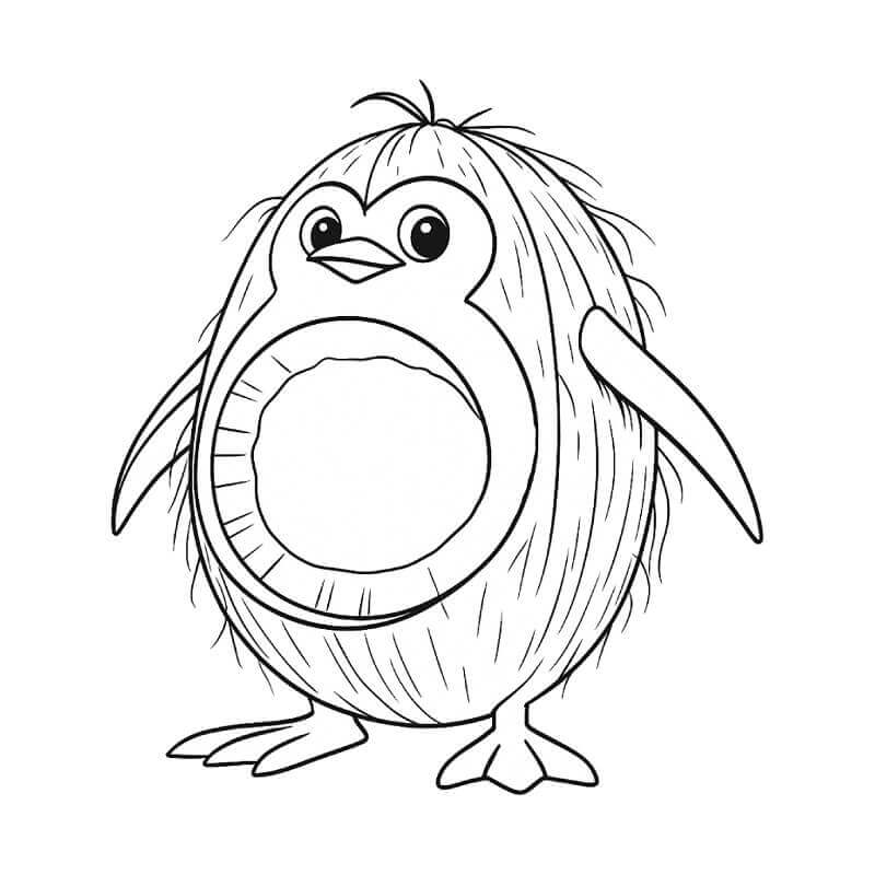 Penguino Cocosino Italian Brainrot da colorare
