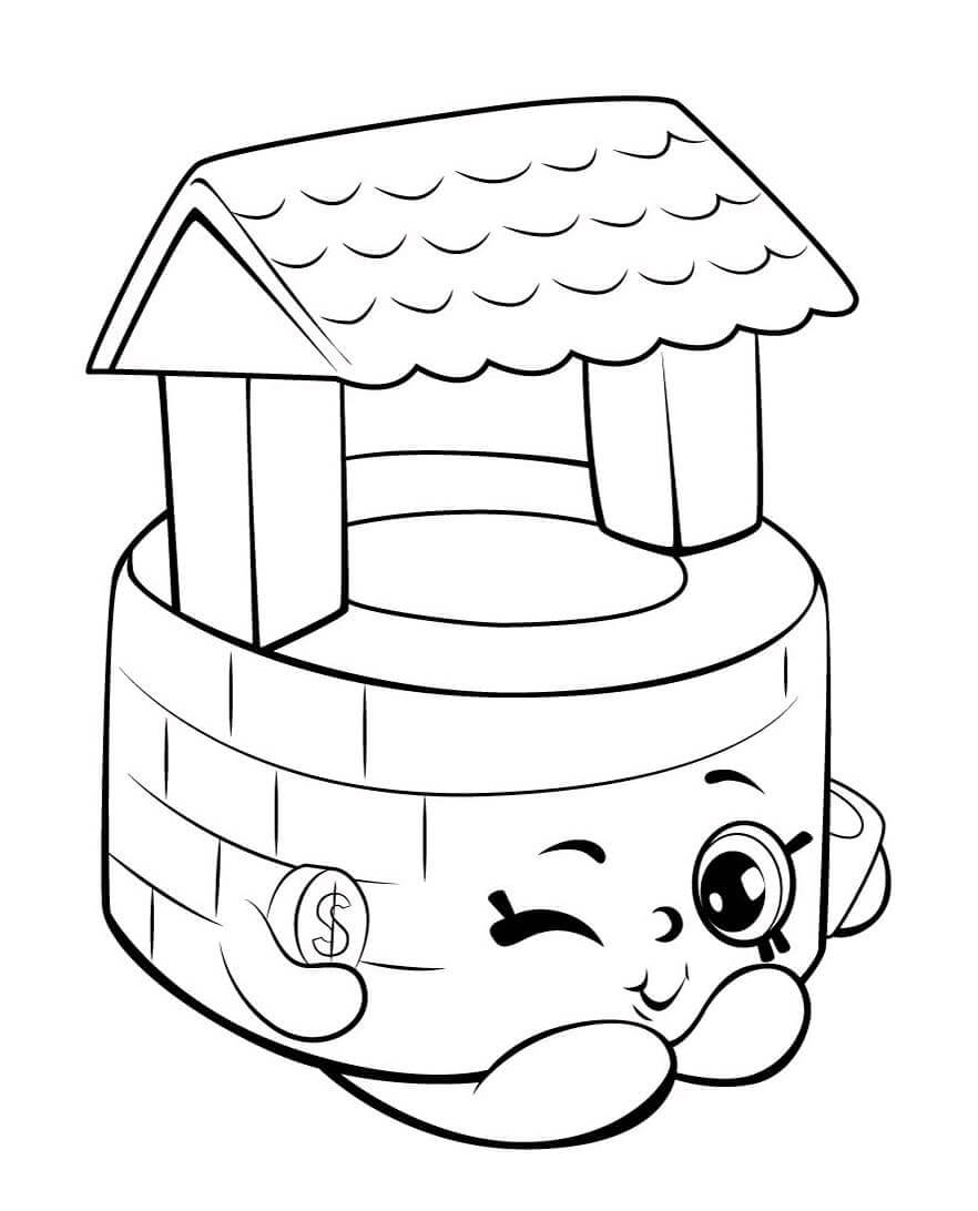 Penny Wishing Well Shopkins da colorare