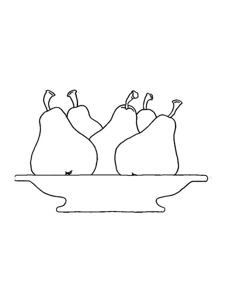 Pera per Bambini di 2 Anni da colorare