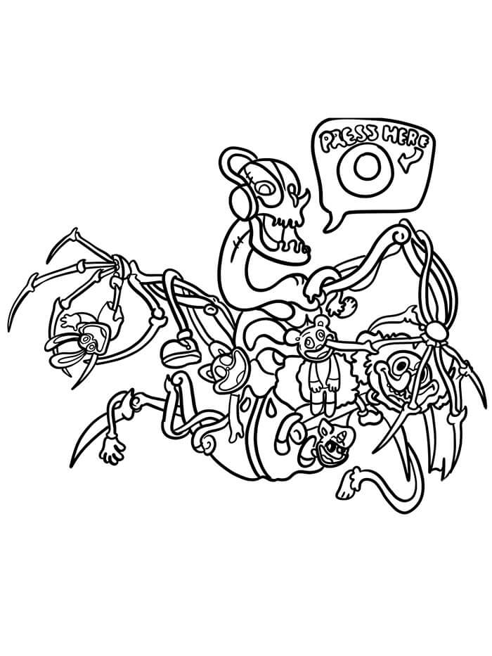 Personaggi Poppy Playtime da colorare