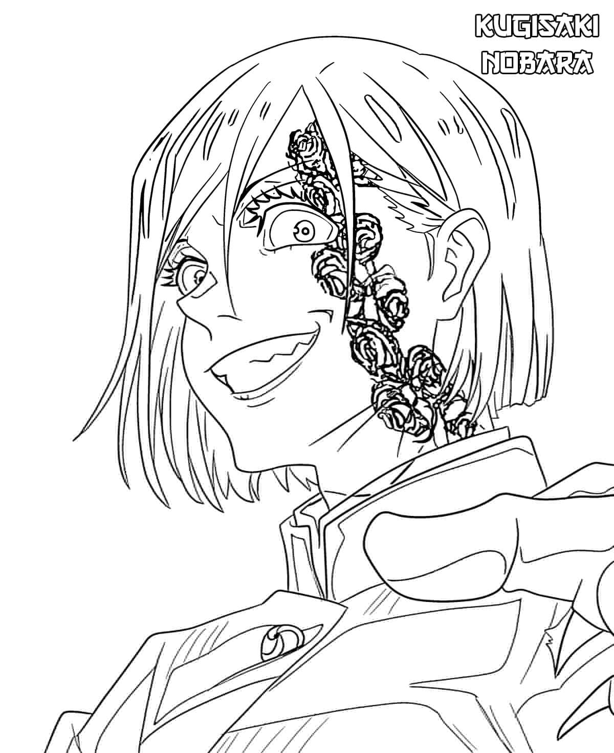 Personaggio Jujutsu Kaisen da colorare