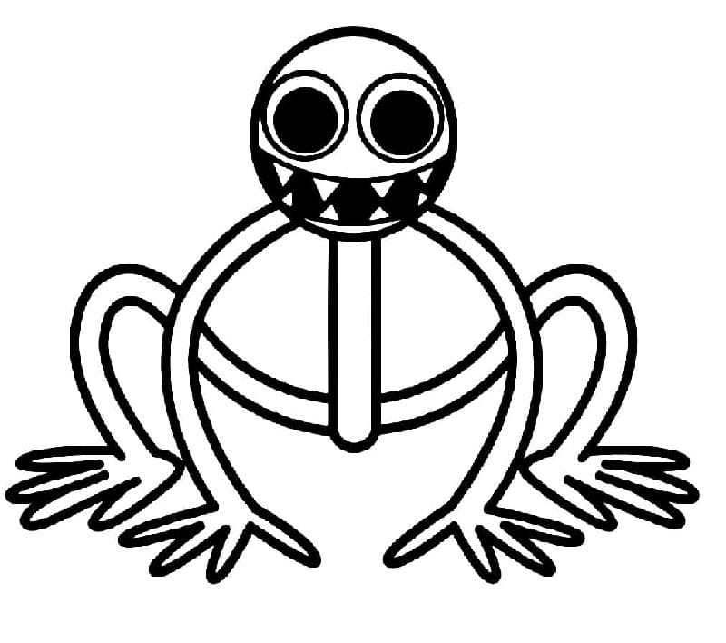 Personaggio Rainbow Friends da colorare