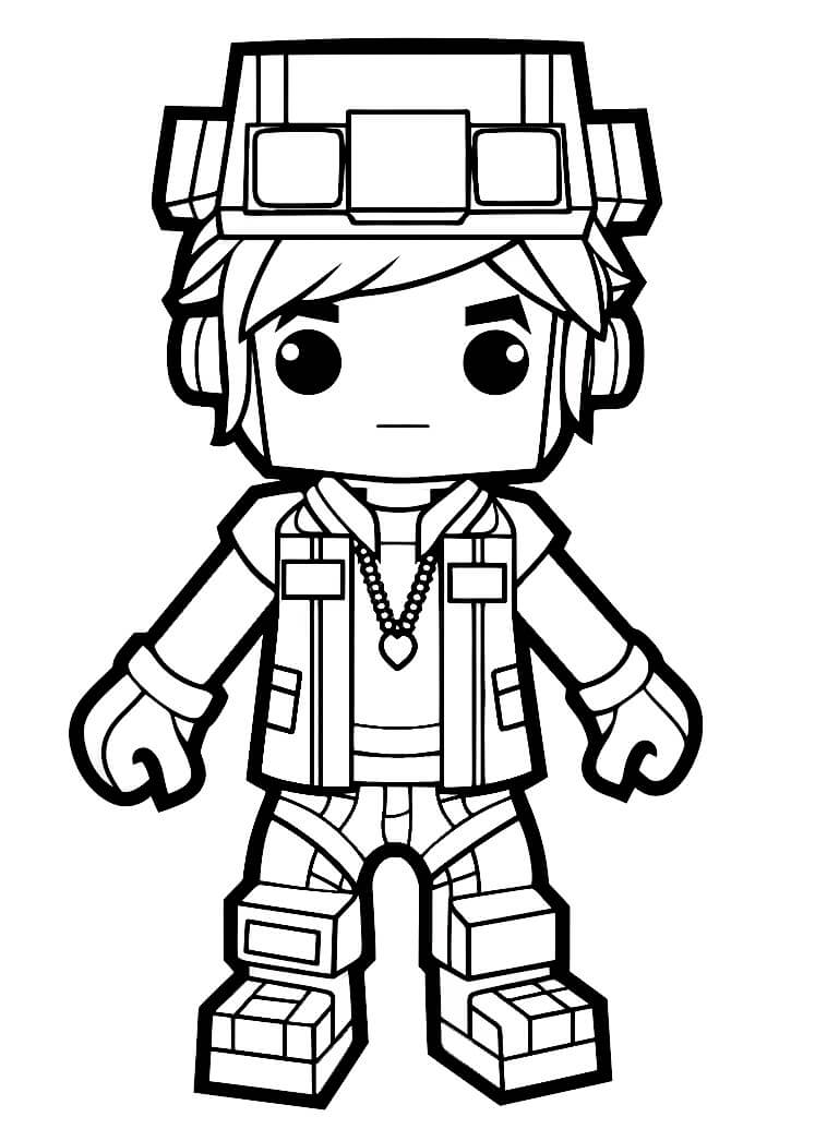 Personaggio Roblox da colorare