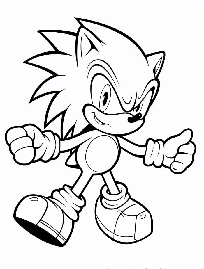 Sonic da colorare