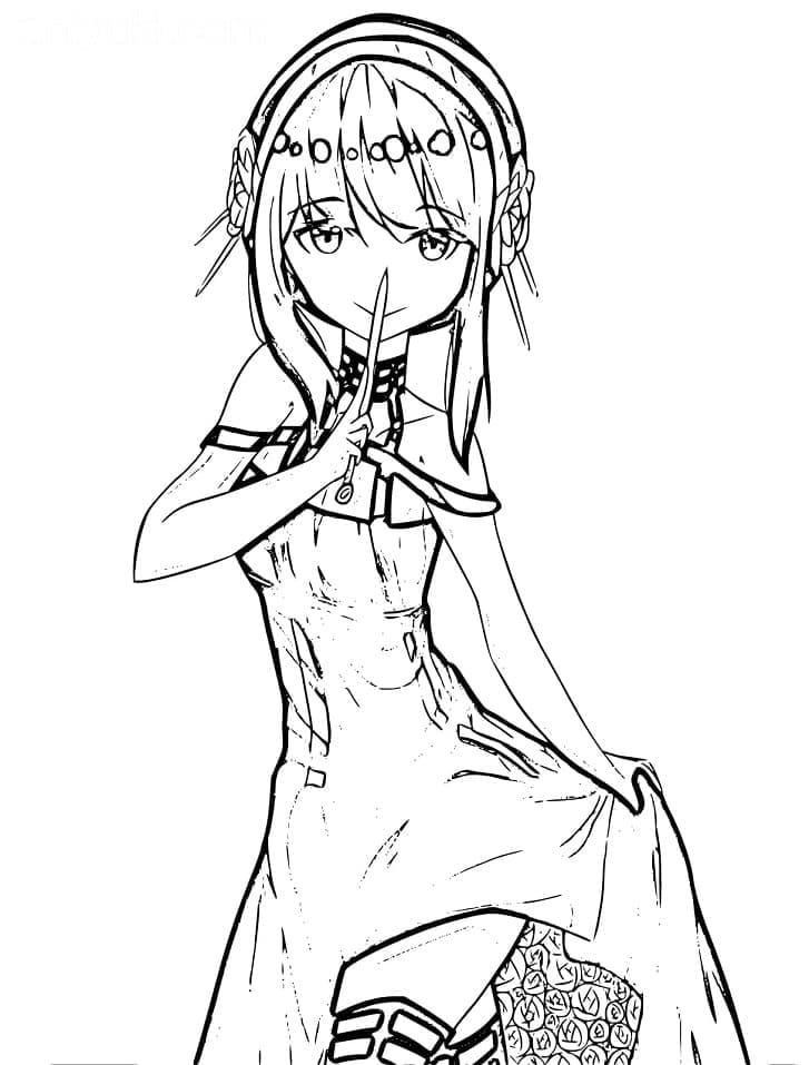 Personaggio Spy x Family da colorare