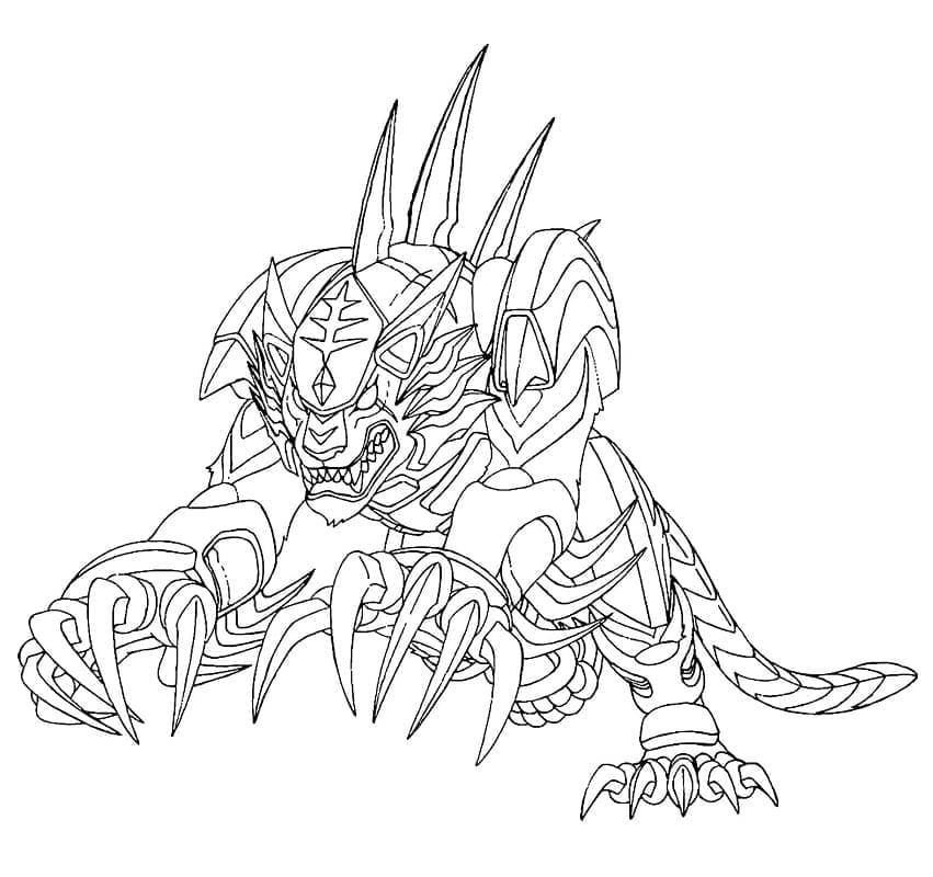 Personaggio di Bakugan da colorare
