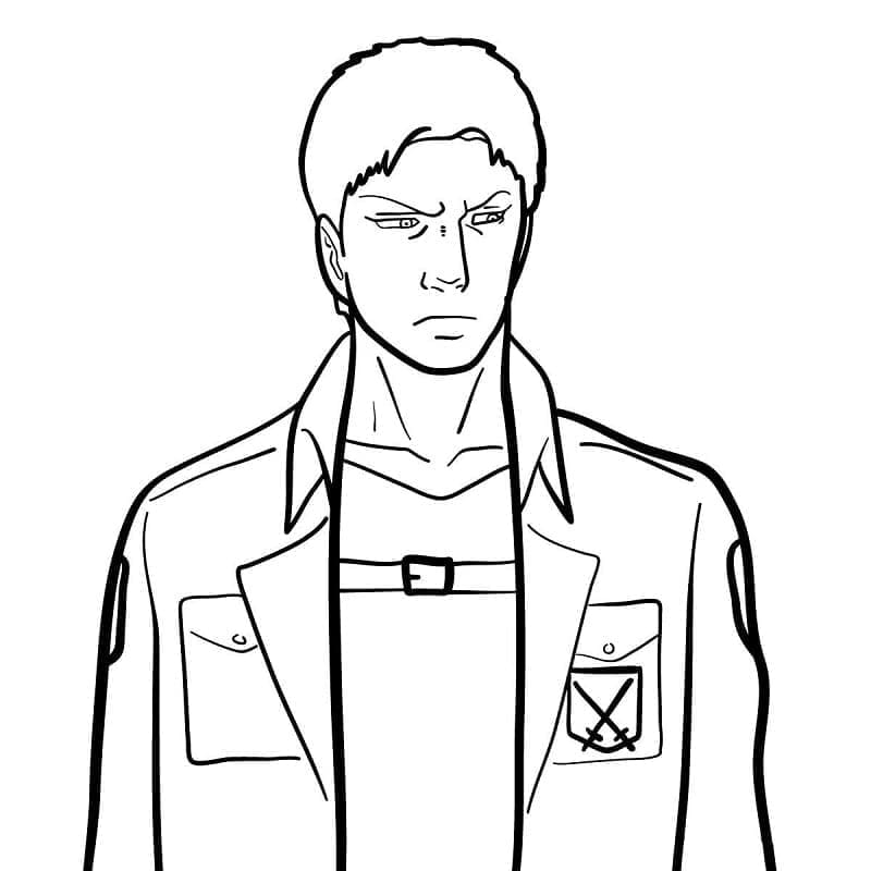 Personaggio di L'attacco dei giganti da colorare