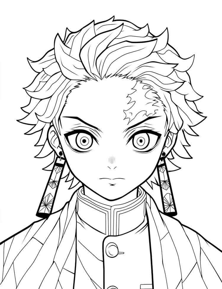 Demon Slayer da colorare