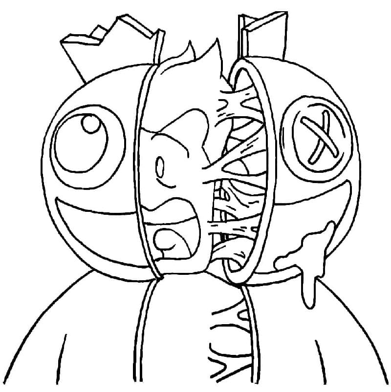 Personaggio in Rainbow Friends da colorare