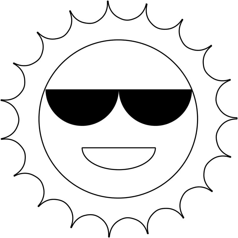 Pianeta Sole da colorare