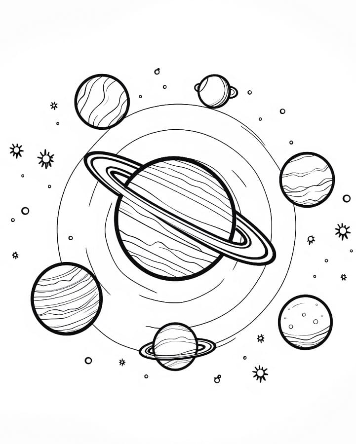 Pianeta da colorare
