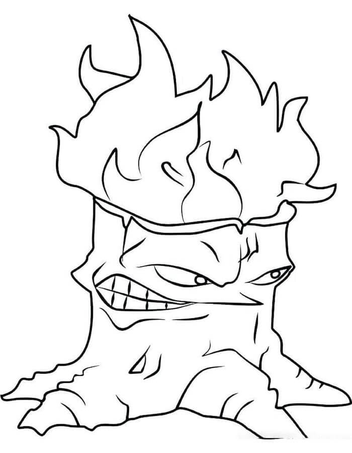 Piante contro zombi (3) da colorare