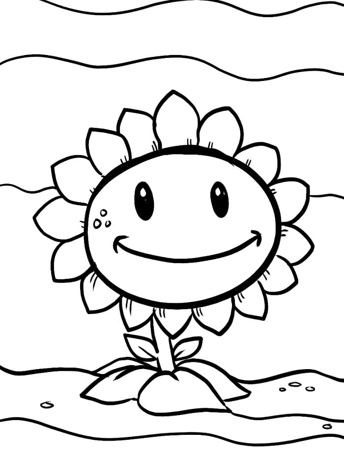 Piante contro zombi Divertenti da colorare