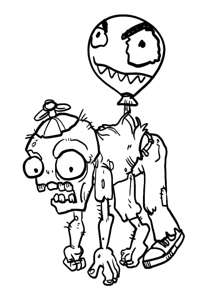 Piante contro zombi Gioco da colorare