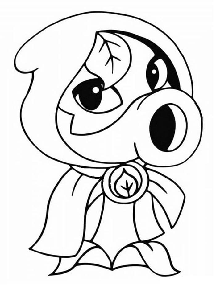 Piante contro zombi Gratis per Bambini da colorare