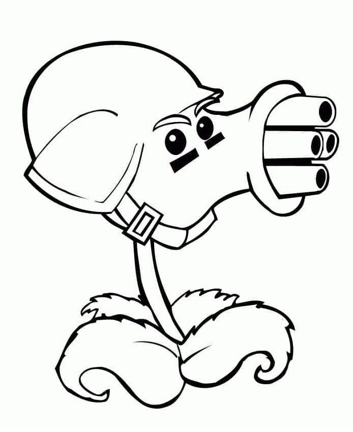 Piante contro zombi Gratis da colorare