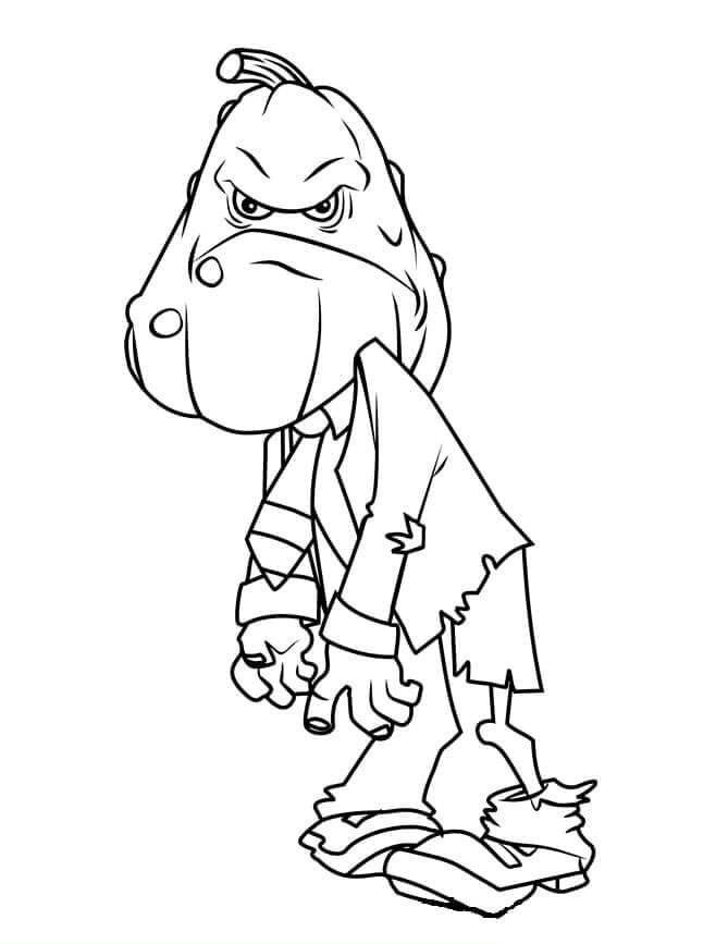 Piante contro zombi per Bambini di 1 Anno da colorare