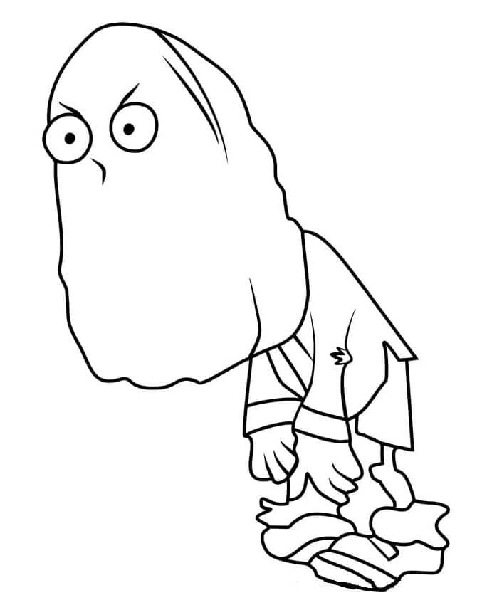 Piante contro zombi per Bambini di 5 Anni da colorare