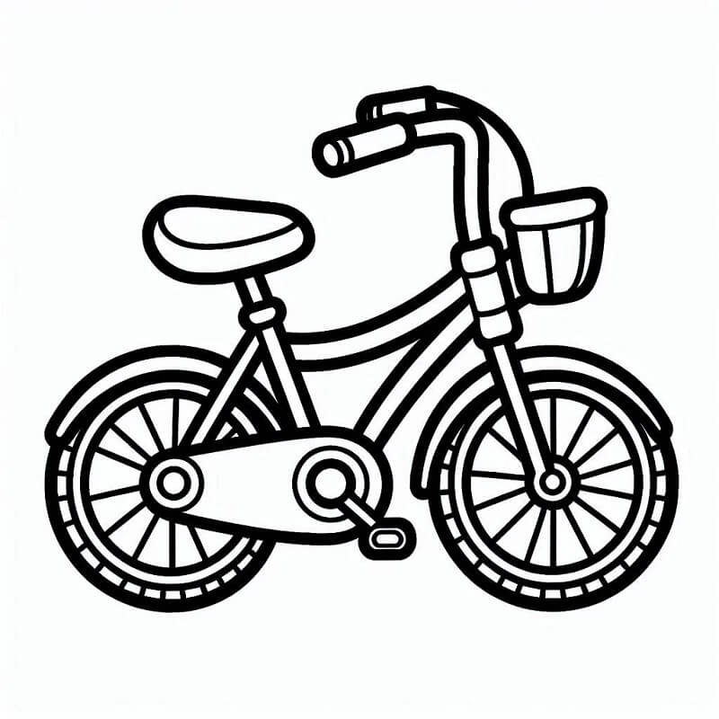 Piccola bici da colorare