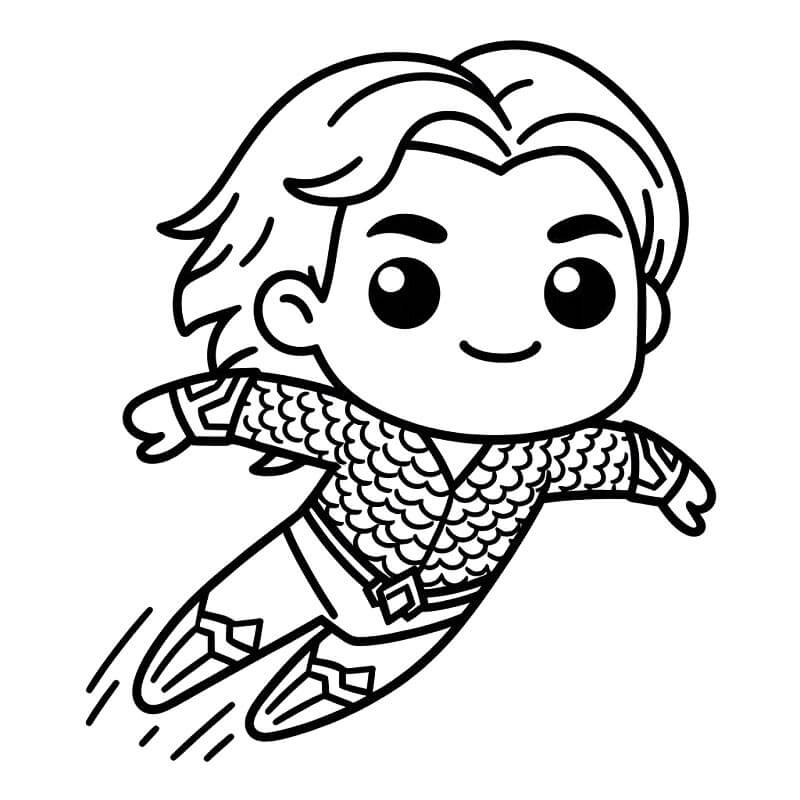 Piccolo Aquaman da colorare