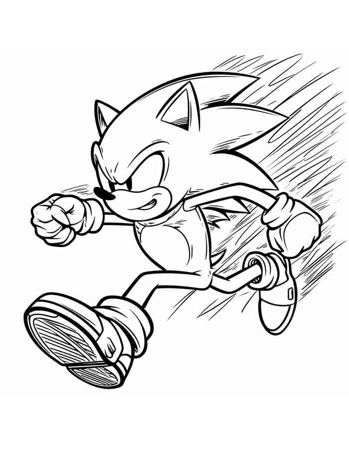 Piccolo Sonic da colorare
